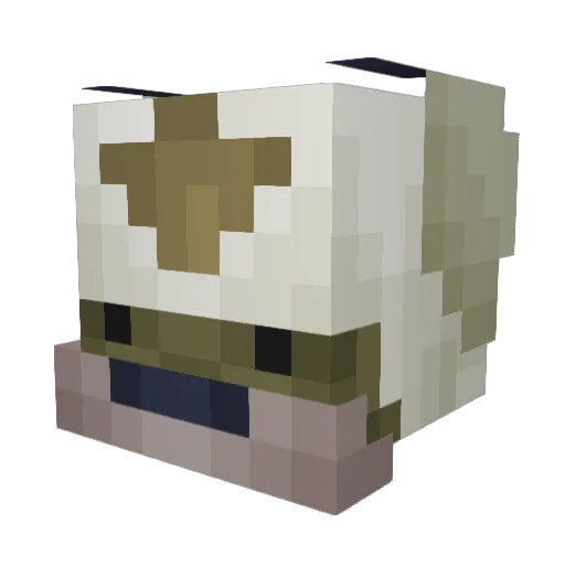 Lzdaballer Minecraft avatar head, 3D render