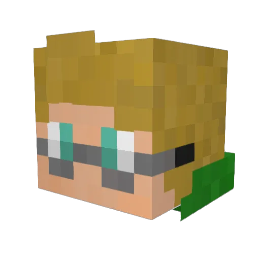 LzheDmitriy Minecraft avatar head, 3D render