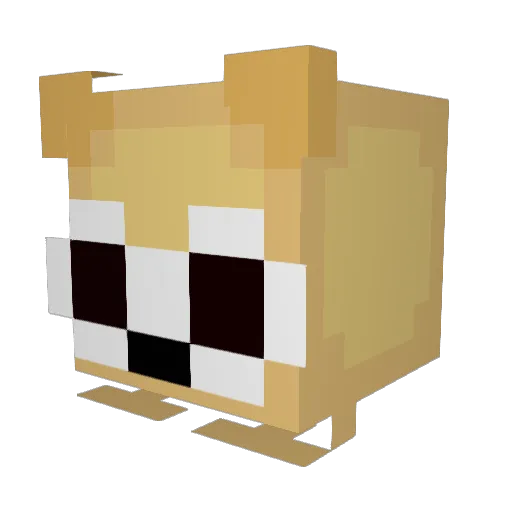 Lznqrt Minecraft avatar head, 3D render