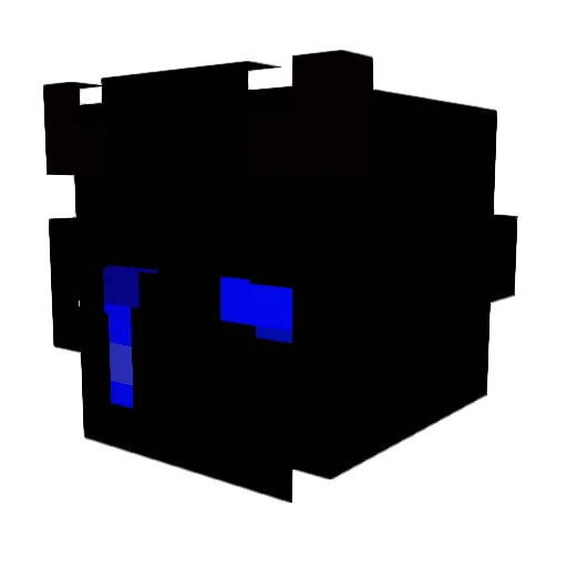 Lzx Minecraft avatar head, 3D render