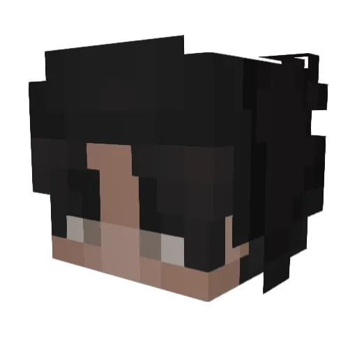 Lzys1 Minecraft avatar head, 3D render