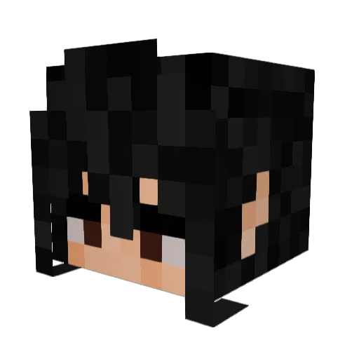 M00MIN01 Minecraft avatar head, 3D render
