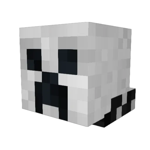 M00NBURST Minecraft avatar head, 3D render