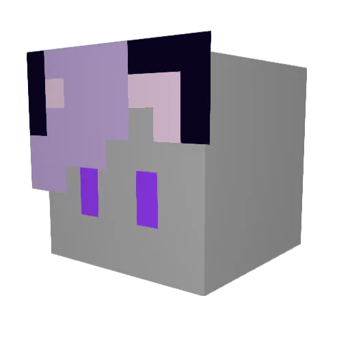 M00NDRAG0N_ Minecraft avatar head, 3D render