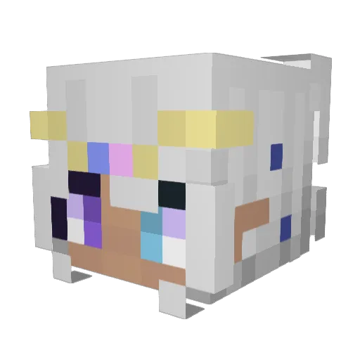 M00NIEN0VA Minecraft avatar head, 3D render