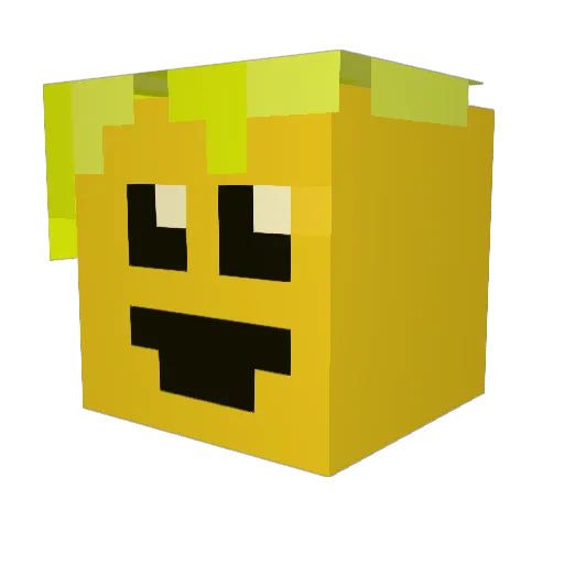 M00SE722 Minecraft avatar head, 3D render
