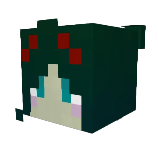M00nShiin3 Minecraft avatar head, 3D render