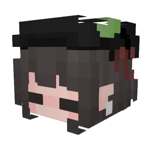 M00n_4l3 Minecraft avatar head, 3D render