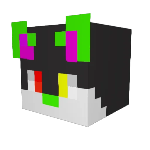 M00nvale Minecraft avatar head, 3D render