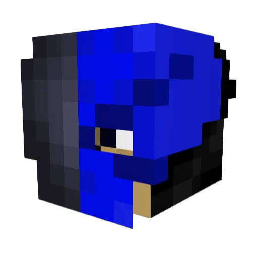 M00tCrayon Minecraft avatar head, 3D render