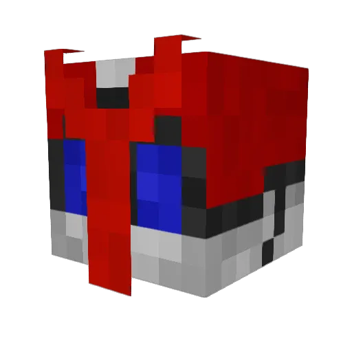 M0C0chan Minecraft avatar head, 3D render