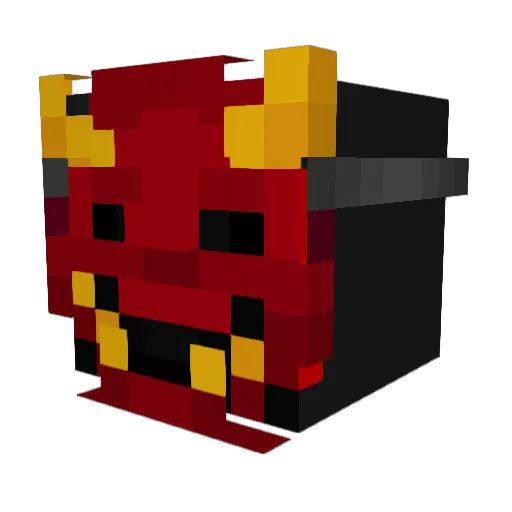 M0KK4S Minecraft avatar head, 3D render