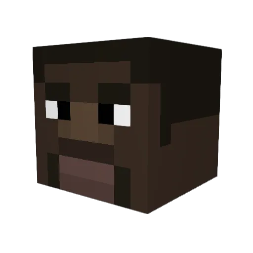 M0LLYMAN Minecraft avatar head, 3D render