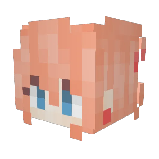 M0M088 Minecraft avatar head, 3D render