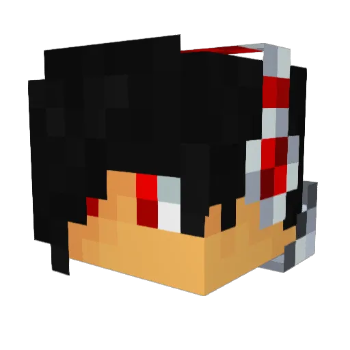 M0NKY111 Minecraft avatar head, 3D render