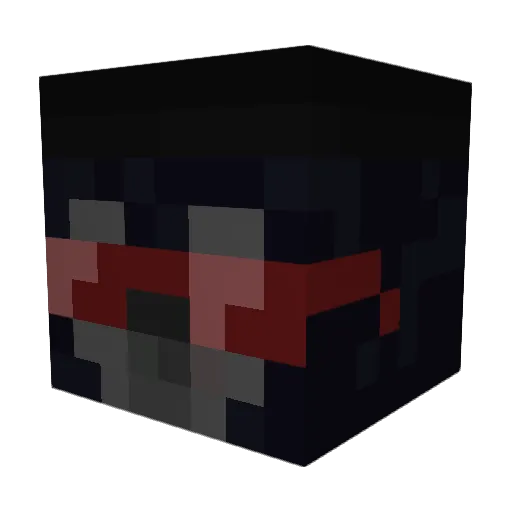 M0NS00N0X Minecraft avatar head, 3D render