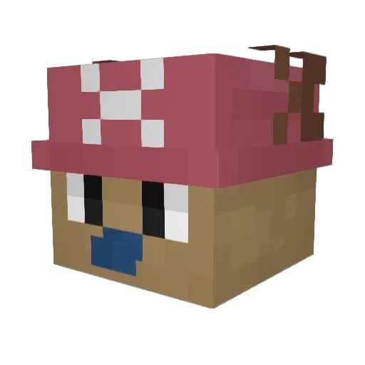 M0NSTER_2910_ Minecraft avatar head, 3D render