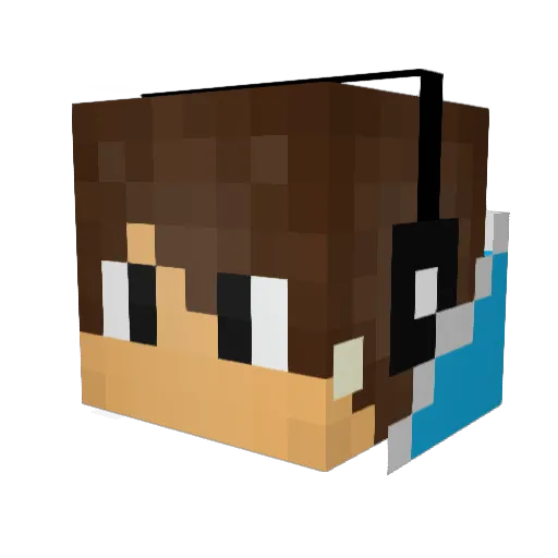 M0R1TZ123 Minecraft avatar head, 3D render
