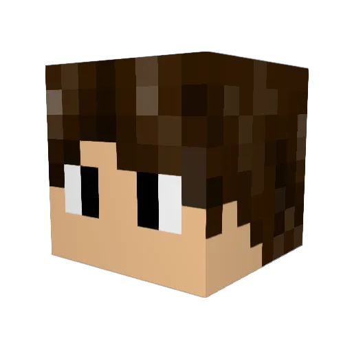 M0UKEY Minecraft avatar head, 3D render