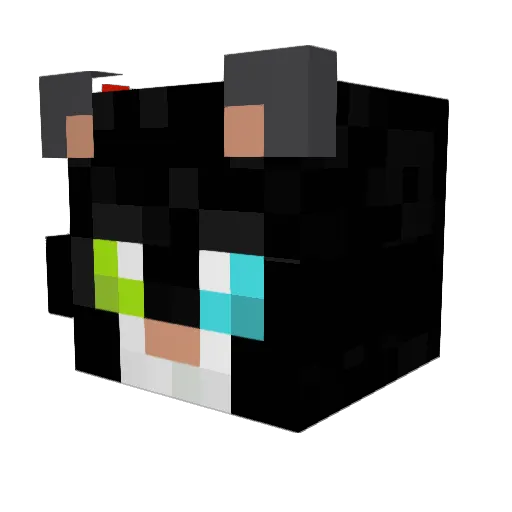 M0XI_GZ Minecraft avatar head, 3D render