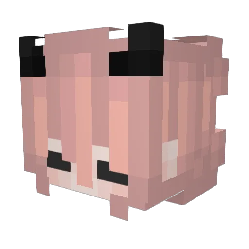M0XXXi Minecraft avatar head, 3D render