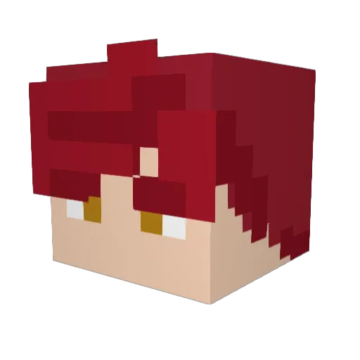 M0Z3LBRU5 Minecraft avatar head, 3D render