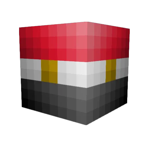 M0_426 Minecraft avatar head, 3D render