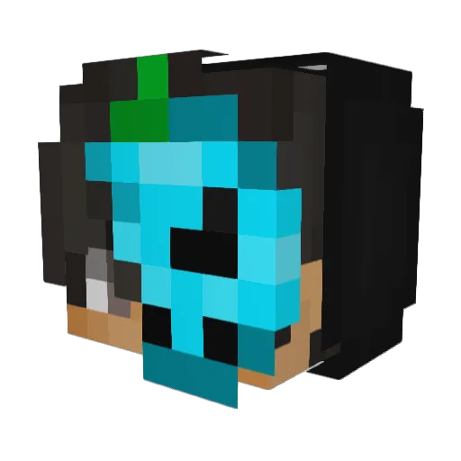 M0__DesT Minecraft avatar head, 3D render