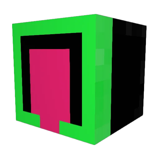 M0___ Minecraft avatar head, 3D render