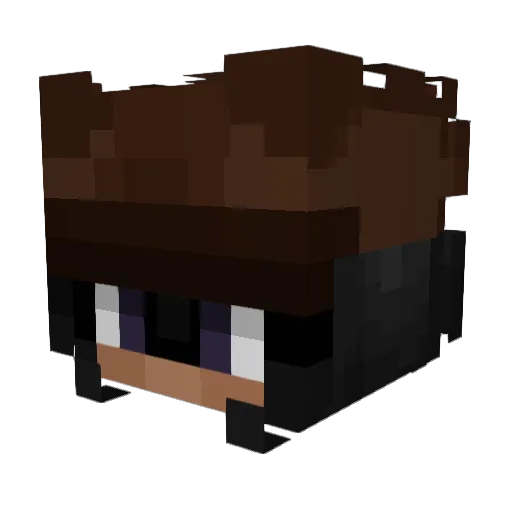 M0chhaa_ Minecraft avatar head, 3D render