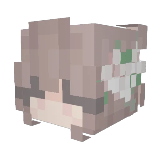 M0chiBunny Minecraft avatar head, 3D render