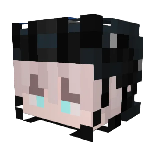 M0chiboo Minecraft avatar head, 3D render