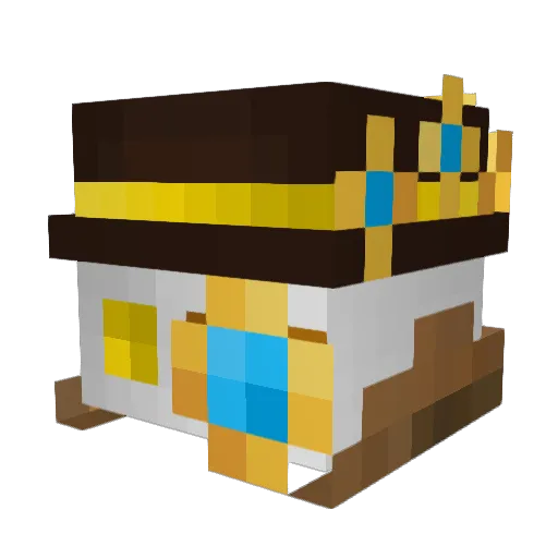M0cz Minecraft avatar head, 3D render