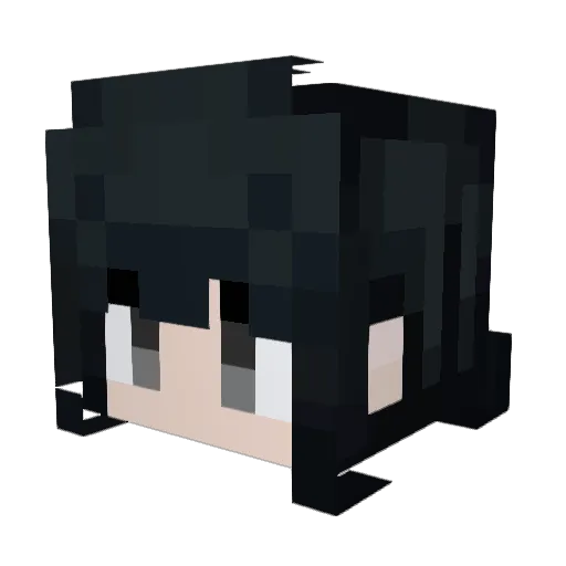 M0gui777 Minecraft avatar head, 3D render
