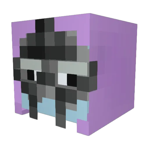 M0gul Minecraft avatar head, 3D render