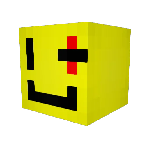 M0llusk_Man Minecraft avatar head, 3D render