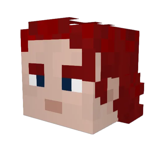 M0ndrongo Minecraft avatar head, 3D render