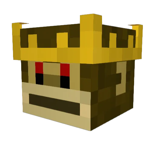M0nk3Man Minecraft avatar head, 3D render