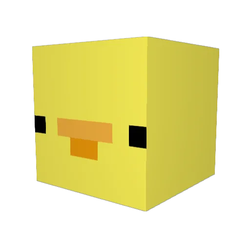 M0nnern Minecraft avatar head, 3D render