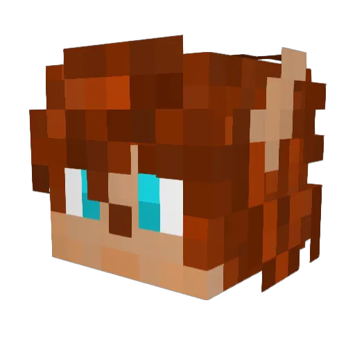 M0nspiet Minecraft avatar head, 3D render