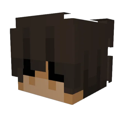 M0nzi_ Minecraft avatar head, 3D render