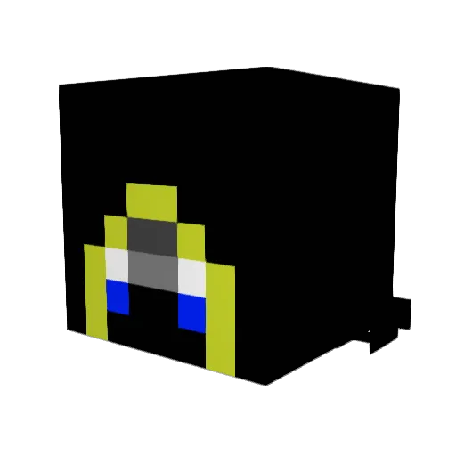 M0ost3r Minecraft avatar head, 3D render