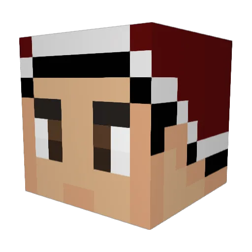 M0pl4yzZ Minecraft avatar head, 3D render