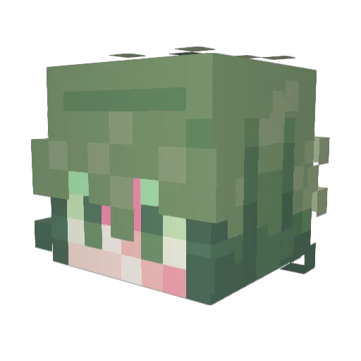 M0rderCookies Minecraft avatar head, 3D render