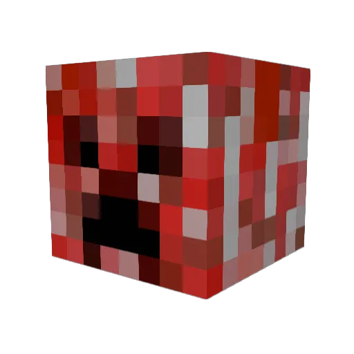 M0rg4a4n Minecraft avatar head, 3D render