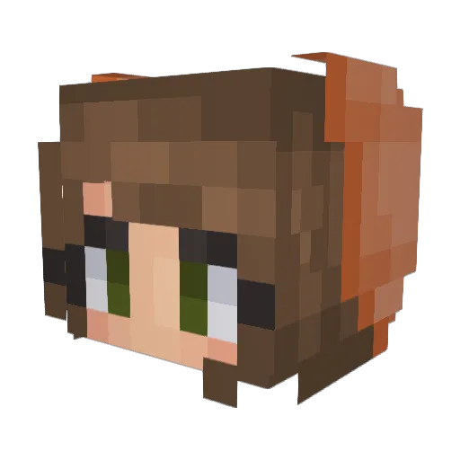 M0rgan000 Minecraft avatar head, 3D render