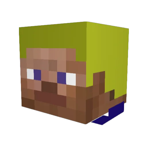 M0ritzLukas Minecraft avatar head, 3D render