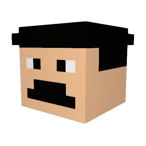 M0rph3us2013 Minecraft avatar head, 3D render
