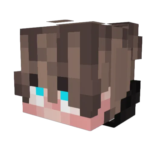 M0rrack Minecraft avatar head, 3D render