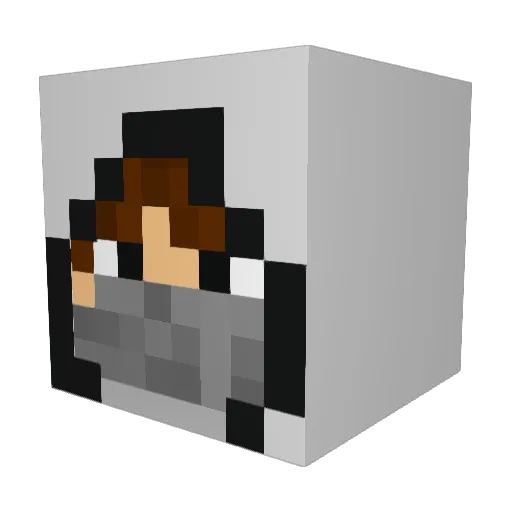 M0rris_ Minecraft avatar head, 3D render